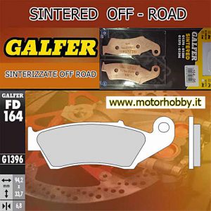 PASTIGLIE FRENO SINTERIZZATE GALFER FD 164 G1396 ANTERIORI BETA CRF-KXF–RMZ–YZF
