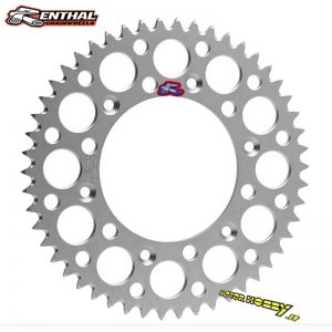 CORONA TRASMISSIONE RENTHAL ULTRALIGHT AUTOPULENTE IN ERGAL 7075-T6 KTM SX 60-65 / HUSQVARNA TC65 / GASGAS MC65 GRIGIO