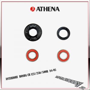 KIT CUSCINETTI + PARAOLIO ATHENA PER RUOTA ANTERIORE HONDA CR 125/250/500 R  1985 - 1994