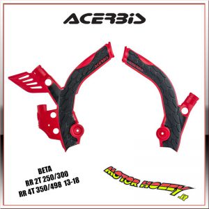 PROTEZIONE TELAIO ACERBIS X-GRIP BETA RR 2T 250/300 - RR 4T 350/498 13-19 ROSSO NERO