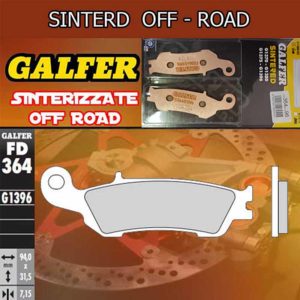 PASTIGLIE FRENO SINTERIZZATE ANTERIORI GALFER FD364G1396 YAMAHA YZ – YZF 2008 – 2020