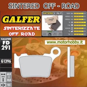 PASTIGLIE FRENO SINTERIZZATE POSTERIORI GALFER FD291 G1396 KTM – HUSABERG – HUSQVARNA – GAS GAS