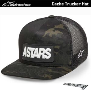 CAPPELLO ALPINESTARS HAT CACHE TRUCKER BLACK BLACK TAGLIA UNICA