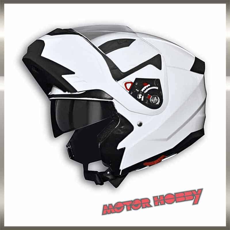 CASCO MOTO SCOOTER MODULARE APRIBILE MOTOCUBO FLIP CUBE PRO COLORE BIANCO –  Motorhobby