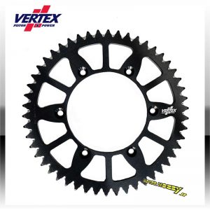 CORONA TRASMISSIONE VERTEX AUTOPULENTE IN ALLUMINIO 7075T6 YAMAHA YZ 125-250 1999-2022 YZF 250 2001-2002 YZF 450 2003-2022 NERO