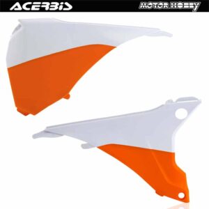 AIRBOX COVER COPERCHIO FILTRO ACERBIS KTM EXC EXCF 2014 – 2016 BIANCO ARANCIO