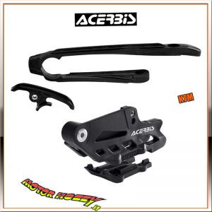 KIT SLITTA CATENA + CRUNA GUIDA CATENA ACERBIS PER KTM EXC 2012 - 2016 NERO