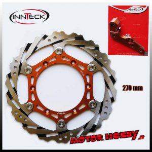 KIT DISCO FRENO ANT. MAGGIORATO INNTECK 270 MM + SUPPORTO KTM - HUSQVARNA - GAS GAS