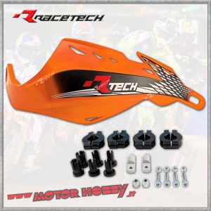 PARAMANI RACETECH GLADIATOR EASY CROSS ENDURO MOTARD ARANCIO + KIT MONTAGGIO