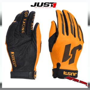 GUANTI GLOVE CROSS ENDURO QUAD JUST1 J-FORCE ARANCIO NERO