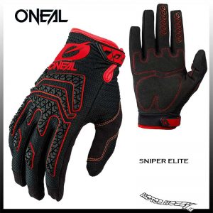 GUANTO CROSS ENDURO QUAD ONEAL SNIPER ELITE BLACK RED