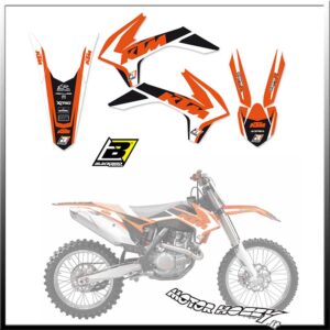 KIT GRAFICHE ADESIVI BLACKBIRD DREAM 4 KTM SX-SXF 13-15 - EXC 14-16