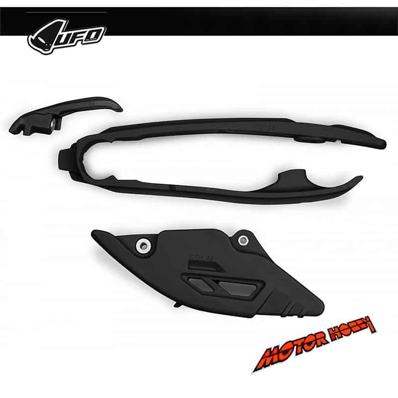 KIT CRUNA CATENA+FASCIA FORCELLA UFO KTM SX SXF 2023-2024 EXC EXC-F 2024 NERO