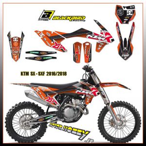 KIT ADESIVI BLACKBIRD GRAFICHE REPLICA KTM MAX BIANCONCINI 2016 KTM SX – SXF 16-18