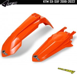KIT PARAFANGO ANTERIORE E POSTERIORE UFO KTM SX SXF 2019-2022 ARANCIO