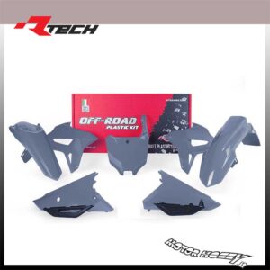 KIT PLASTICHE RACETECH RTECH HONDA CRF 450 2021 GRIGIO QUANTUM NERO