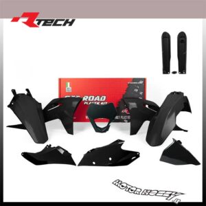 FULL KIT PLASTICHE RTECH GAS GAS EC/EC-F 250-300-350 2021 NERO + COPRISTELI RTECH