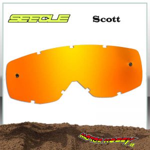 LENTE SEECLE A SPECCHIO COMPATIBILI CON MASCHERE SCOTT HUSTLE TYRANT SPLIT ARANCIO