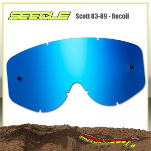 LENTE SEECLE A SPECCHIO COMPATIBILI CON MASCHERE SCOTT 83-89 E RECOIL BLU
