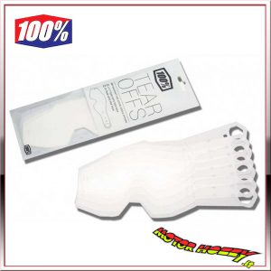 LENTI A STRAPPO LAMINATE TEAR OFF PER MASCHERE 100% ACCURI RACECRAFT E STRATA 2 KIT 7 PEZZI