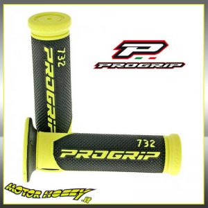 MANOPOLE PRO GRIP SCOOTER E MOTO STRADALI DOPPIA DENSITA’ MOD 732 NERO GIALLO FLUO