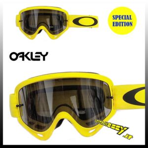 MASCHERA OCCHIALE OAKLEY O-FRAME MX MOTO SPECIAL EDITION YELLOW LENTE DARK GREY