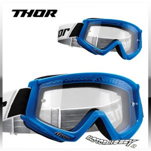 OCCHIALI MASCHERA MOTOCROSS ENDURO THOR COMBAT BLU