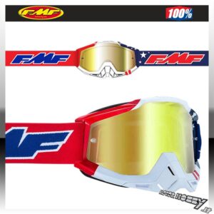 MASCHERA CROSS ENDURO FMF (By 100%) POWERBOMB US OF A LENTE A SPECCHIO