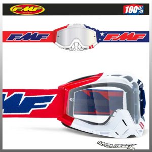 MASCHERA CROSS ENDURO FMF (By 100%) POWERBOMB US OF A LENTE CHIARA