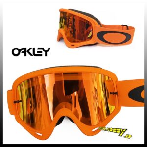 MASCHERA OCCHIALE CROSS ENDURO OAKLEY O-FRAME SPECIAL EDITION ORANGE FIRE LENTE A SPECCHIO