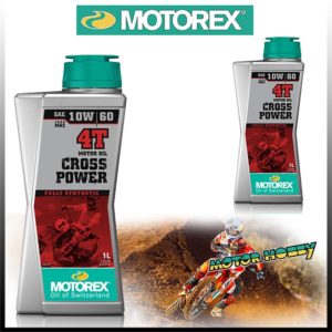 OLIO MOTO MOTOREX CROSS POWER 4T 10W60 100% SINTETICO KTM OFF ROAD