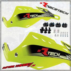 PARAMANI RETCH GLADIATOR ALU CROSS ENDURO MOTARD GIALLO FLUO + KIT MONTAGGIO