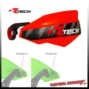 PARAMANI BICI MTB E-BIKE RTECH VERTIGO + KIT MONTAGGIO ROSSO FLUO