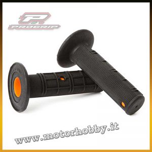 MANOPOLE PRO GRIP CROSS ENDURO MOTARD DOPPIA DENSITA’ MOD 799 NERO ARANCIO