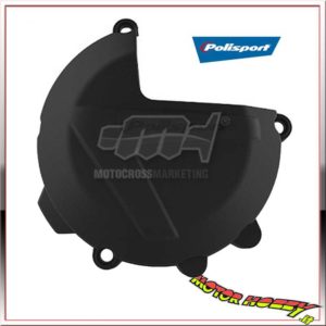 PROTEZIONE CARTER FRIZIONE POLISPORT CLUTCH COVER KTM SX EXC 250-300 2017-18 NERO