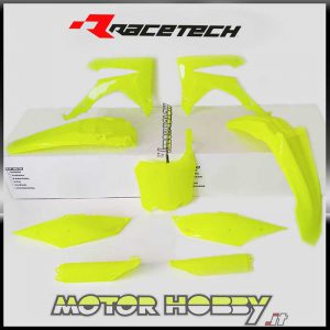 FULL KIT PLASTICHE RTECH RTECH HONDA CRF 450 13-16 CRF 250 14-17 + COPRISTELI GIALLO FLUO