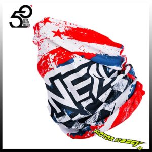 SCALDACOLLO ONEAL NECKWARMER ONEAL USA WHITE BLUE RED