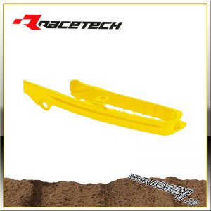 FASCIA SCORRICATENA FORCELLONE SLITTA CATENA RACETECH SUZUKI RMZ 450 2018 COLORE GIALLO