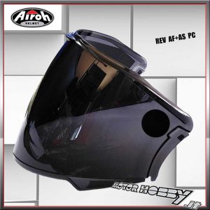 VISIERA ORIGINALE CASCO AIROH REV AF+AS PC 05REFS DARK SMOKE FUME’ SCURO ANTIGRAFFIO