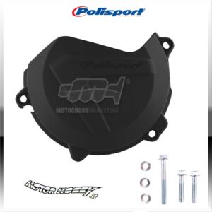 PROTEZIONE CARTER FRIZIONE POLISPORT KTM EXC 450 17-21/SXF 450 16-21 NERO