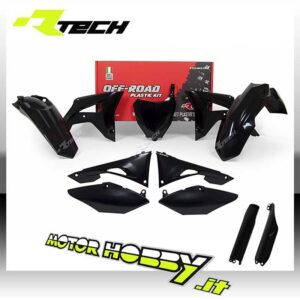 KIT PLASTICHE RTECH RACETECH HONDA CRF 250 18 CRF 450 17-18 NERO + COPRISTELI