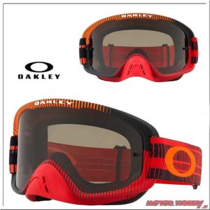 MASCHERA OAKLEY O-FRAME 2.0 MX FREQUENCY ROSSO ARANCIO LENTE FUME’ LENS SMOKE