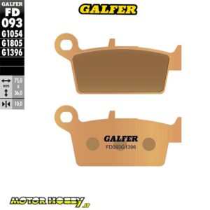 PASTIGLIE FRENO SINTERIZZATE GALFER FD 093 G1396 POSTERIORI HONDA CR 125/250 1995-2001