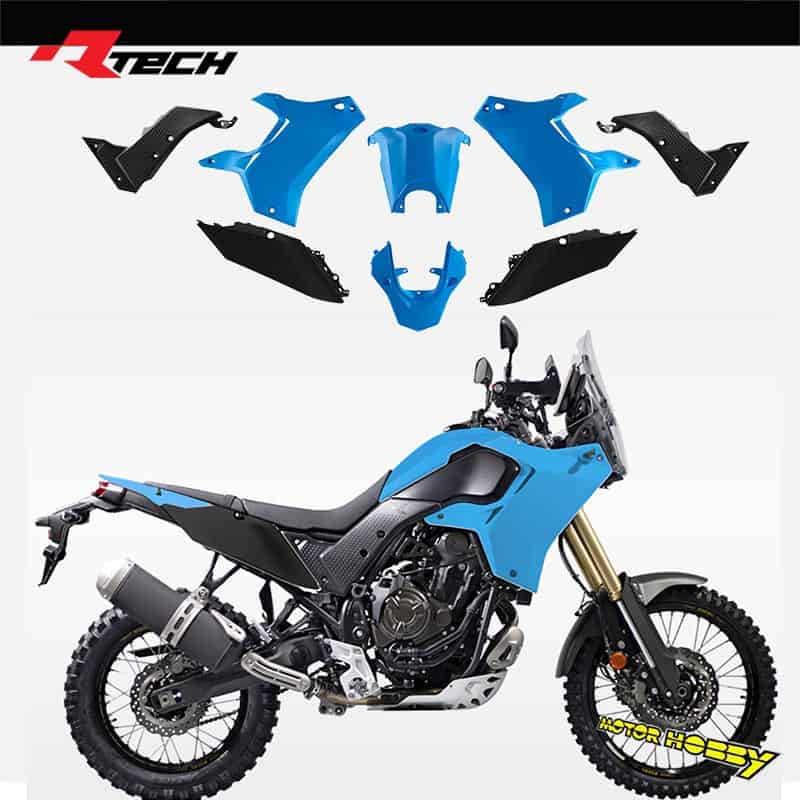KIT PLASTICHE RTECH T7 REVOLUTION YAMAHA TENERE’ 700 2019-2024 AZZURRO NERO