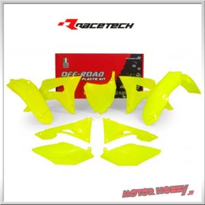 KIT PLASTICHE RACETECH HONDA CRF 250 2018/ CRF 450 2017-2018 RTECH GIALLO FLUO