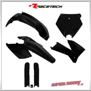 KIT PLASTICHE RACETECH RTECH KTM SX-SXF/ EXC-EXCF 2005-2007 NERO + COPRISTELI