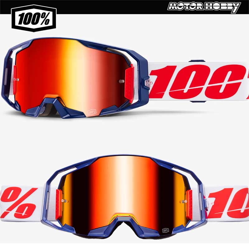 MASCHERA CROSS ENDURO 100% ARMATIC MATCH Z LENTE A SPECCHIO
