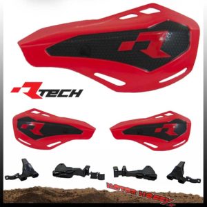 PARAMANI RTECH HP1 CROSS ENDURO ROSSO + 2 KIT MONTAGGIO