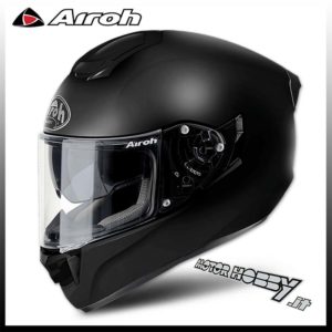 CASCO MOTO INTEGRALE IN FIBRA HPC HIGHT PERFORMANCE COMPOSITE ST 501 BLACK MATT NERO OPACO
