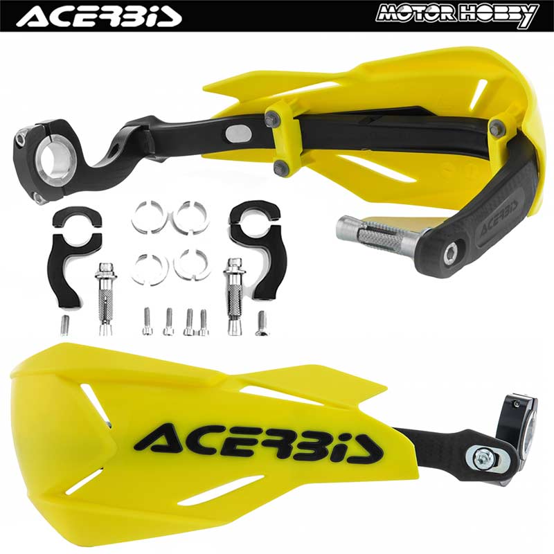 PARAMANI ACERBIS X-FACTORY BARRA IN ACCIAIO (KIT D.22mm D.28.6mm) GIALLO NERO